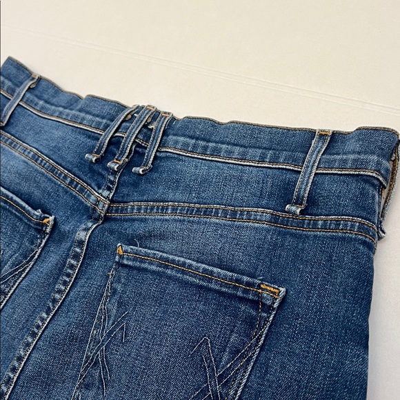 MCGUIRE DENIM SKIRT BUTTON FRONT A-LINE MIDI SIZE 30 - Picture 7 of 13